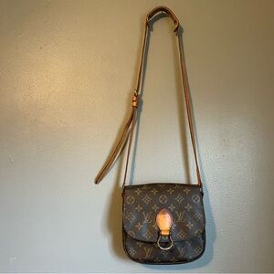 Auth Louis Vuitton Monogram Saint Cloud PM Crossbody Shoulder Bag Purse VTG!!